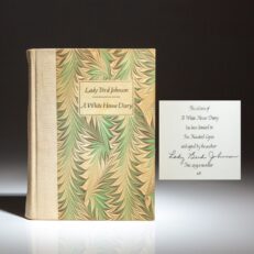 Signed limited edition of A White House Diary by Lady Bird Johnson, inscribed by President Lyndon Johnson and Lady Bird Johnson to Gov. Carl E. Sanders of Georgia.