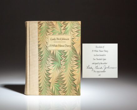 Signed limited edition of A White House Diary by Lady Bird Johnson, inscribed by President Lyndon Johnson and Lady Bird Johnson to Gov. Carl E. Sanders of Georgia.