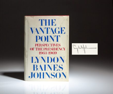 Signed first edition of The Vantage Point by President Lyndon B. Johnson.