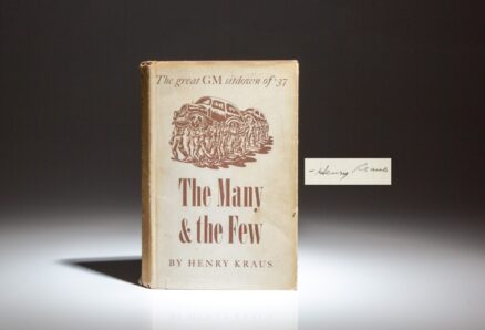 Signed first edition of The Many and the Few, from the personal collection of former President of the United Auto Workers, Leonard Woodcock.