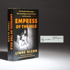 Signed first edition, first printing of Empress of the Nile by Lynne Olson.