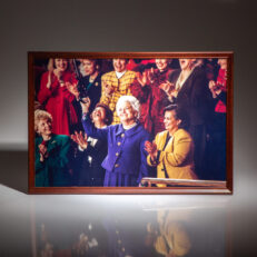 From the estate of Colin Powell, White House Jumbo photograph of First Lady Barbara Bush and Alma Powell at the 1991 State of the Union Address.