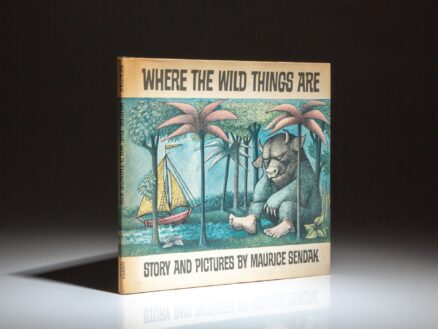 First edition, first printing of Where The Wild Things Are by Maurice Sendak, in first state dust jacket.