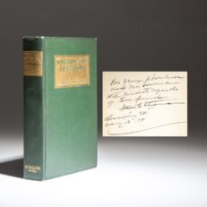 Second edition of Something Of Men I Have Known by Vice President Adlai Stevenson, a presentation copy inscribed by Stevenson.