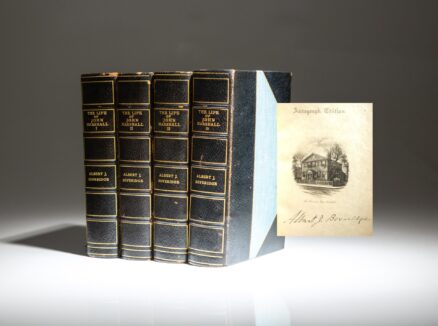 Signed limited edition of The Life of John Marshall by Albert J. Beveridge.