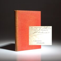 Signed first edition of L'Invasion Allemande by Général Georges Ernest Boulanger, inscribed to the future Prime Minister of Great Britain, Arthur Balfour.