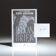 Uncorrected proof copy of The Pelican Brief, signed by the author, John Grisham.