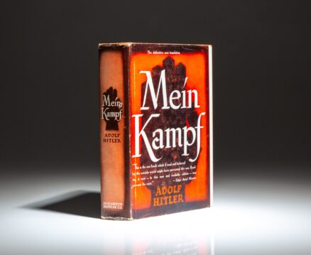 The Definitive New Translation edition of Mein Kampf, published by Houghton Mifflin in 1943, with translation by Ralph Manheim.