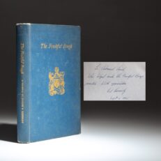 The Fruitful Bough by Edward Kennedy, written in honor of his father, Joseph P. Kennedy and inscribed to a contributor to the book, Admiral Emery Scott Land, U.S.N.