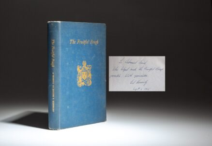 The Fruitful Bough by Edward Kennedy, written in honor of his father, Joseph P. Kennedy and inscribed to a contributor to the book, Admiral Emery Scott Land, U.S.N.