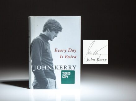 First edition of Every Day Is Extra, signed by Secretary of State, John Kerry