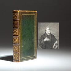 Featuring a vertical fore-edge painting, The Religious Tract Society's edition of Luther: His Mental and Spiritual History by Barnas Sears.