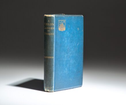 First edition, first issue of A Child's Garden of Verses by Robert Louis Stevenson.