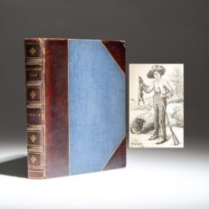 First edition, third issue of the Adventures of Huckleberry Finn by Mark Twain.