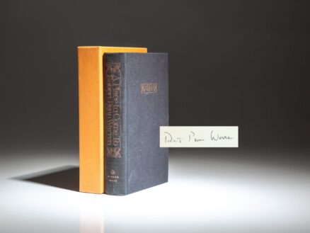 Signed limited edition of A Place to Come To by Robert Penn Warren.