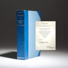 Signed limited edition of Skyward by Richard Evelyn Byrd, published in 1928 by G.P. Putnam's of New York.