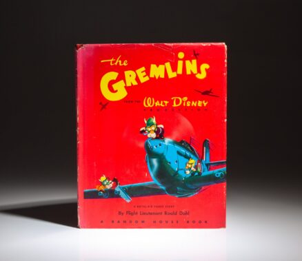 The first edition of The Gremlins by Roald Dahl, in the publisher's scarce illustrated dust jacket.