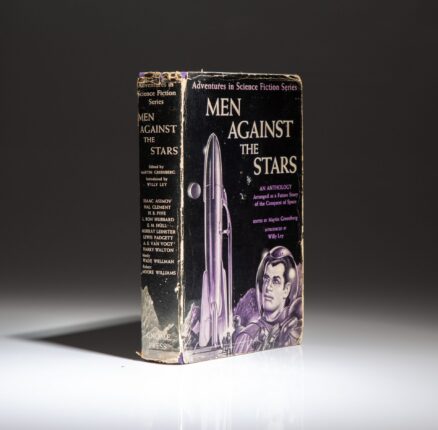 First edition, first printing of Men Against the Stars, an anthology of science fiction published by Gnome Press in 1950.