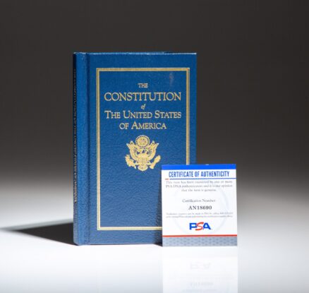 The Constitution of the United States, published by Applewood Books, signed by Vice President Mike Pence.