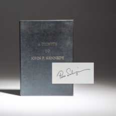 Signed first edition of A Tribute To John F. Kennedy by Pierre Salinger