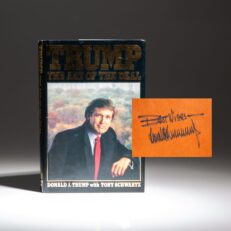 Trump: Art of the Deal, inscribed by Donald Trump.