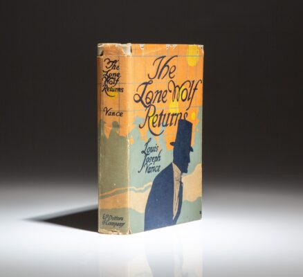 First edition, first printing of The Lone Wolf Returns by Louis Joseph Vance, in the publisher's scarce dust jacket.